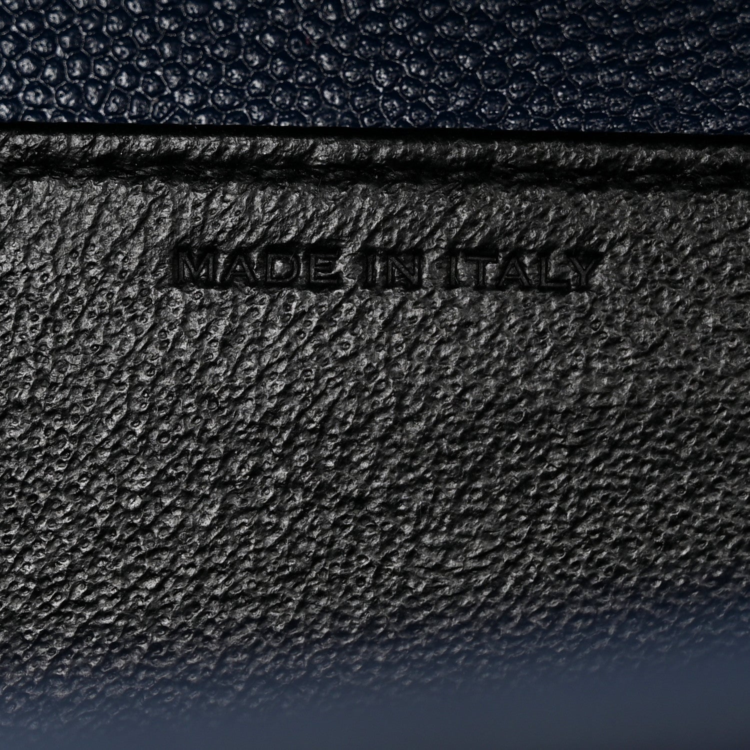 Saint Laurent Grain De Poudre Monogram Uptown Chain Wallet Blue Charron 7 of 8