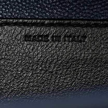Saint Laurent Grain De Poudre Monogram Uptown Chain Wallet Blue Charron 7 of 8
