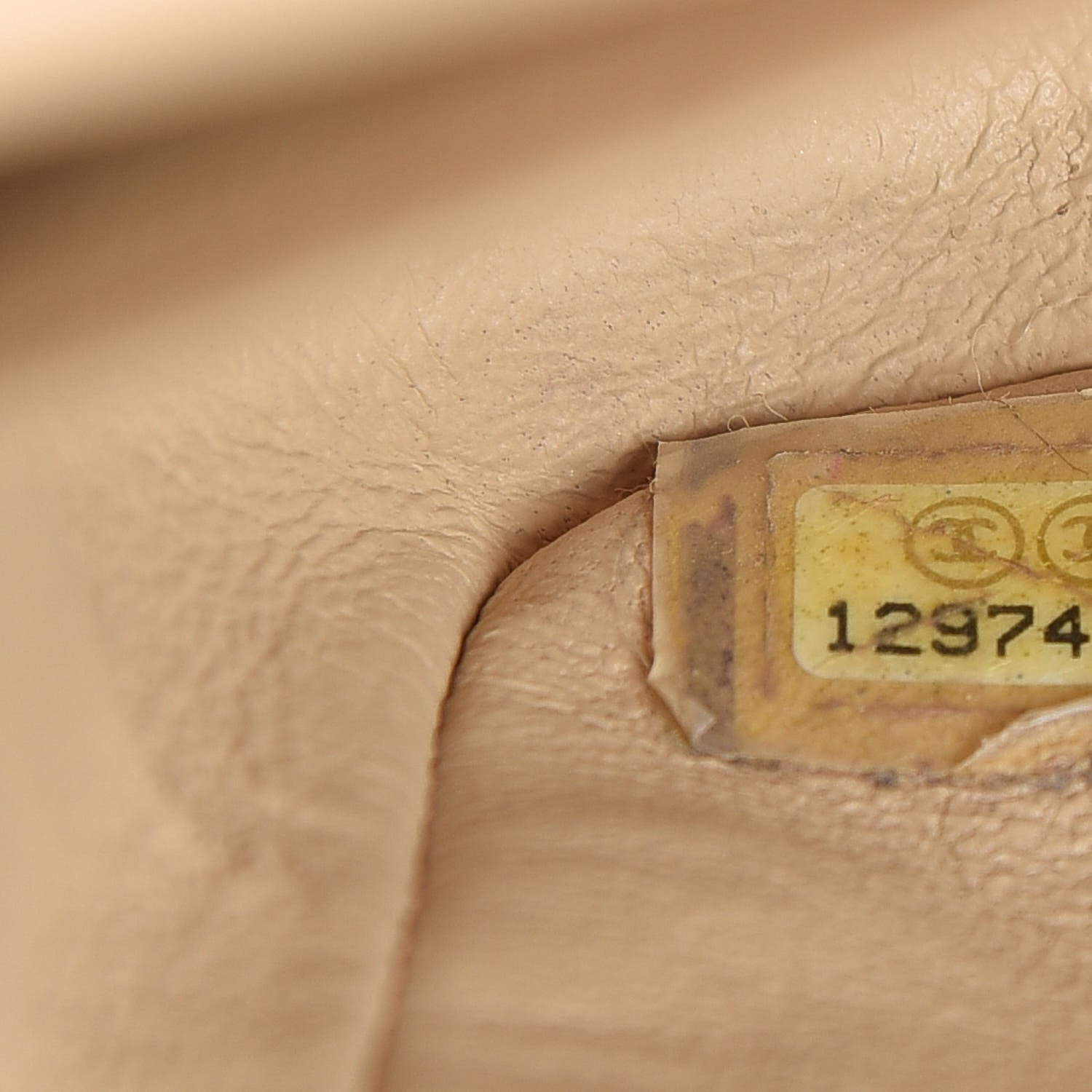 Chanel Caviar Quilted Medium Double Flap Beige 7 of 10