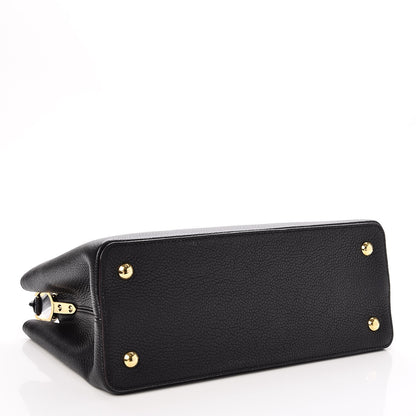Louis Vuitton Taurillon Capucines MM Black 4 of 7