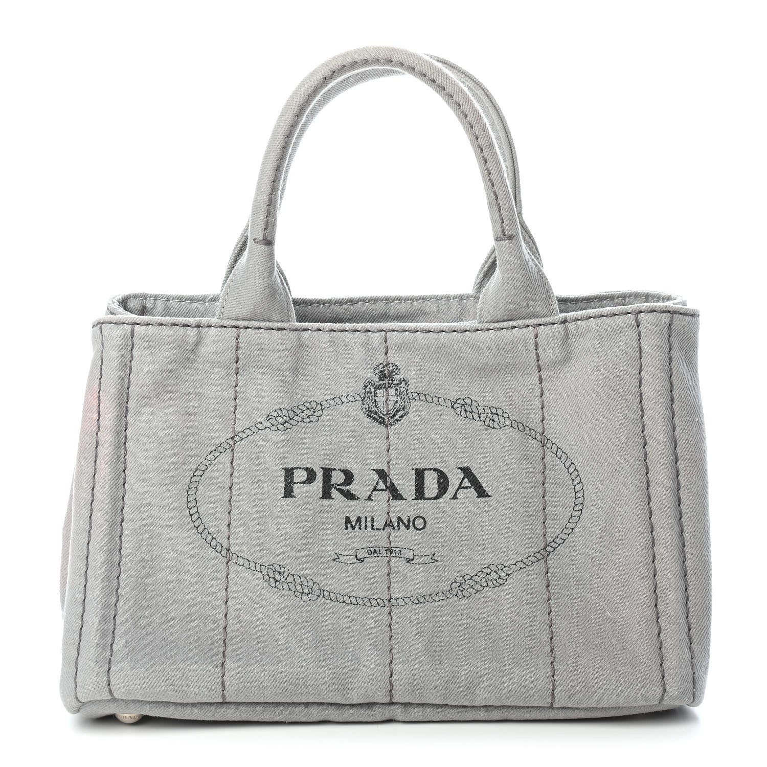 Prada Canapa Small Logo Tote Granito 1 of 11