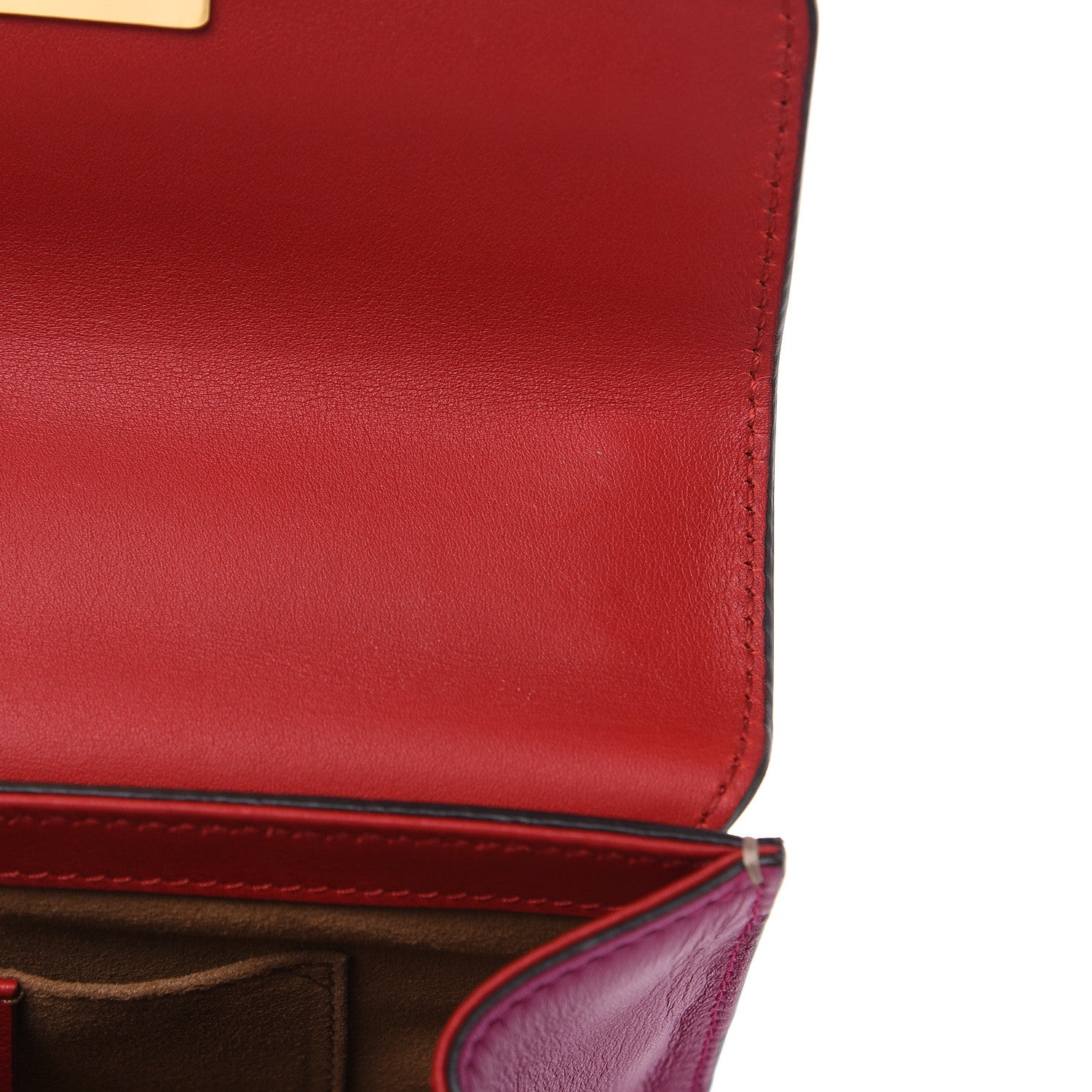Gucci GG Supreme Monogram Calfskin Small Padlock Shoulder Bag Beige Hibiscus Red New Rosette 11 of 11