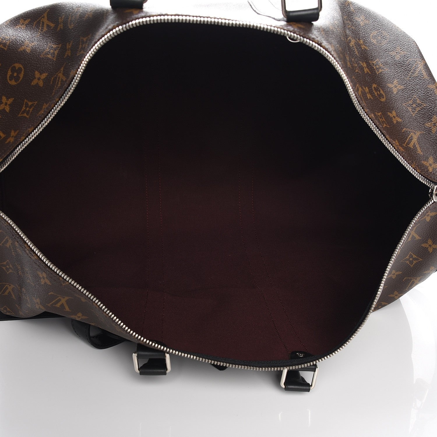 Louis Vuitton Monogram Macassar Keepall Bandouliere 55 6 of 8