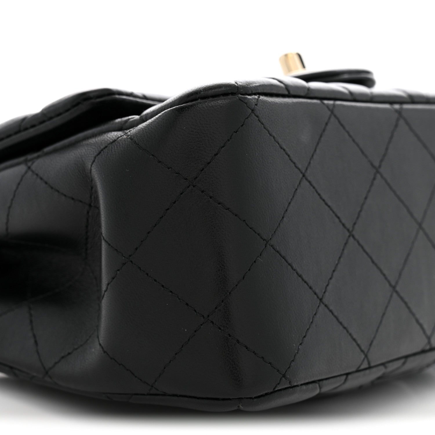 Chanel Lambskin Quilted Mini Square Flap Black 9 of 11