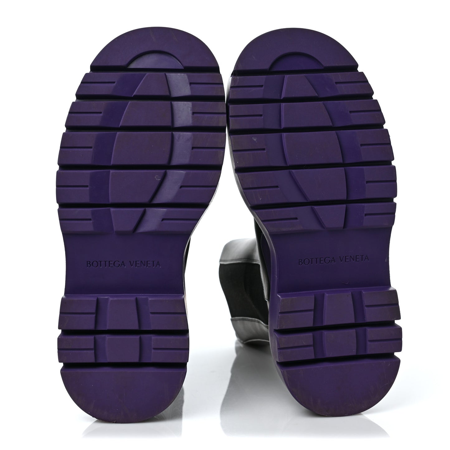 Calfskin The Tire Chelsea Boots 38.5 Black Plum