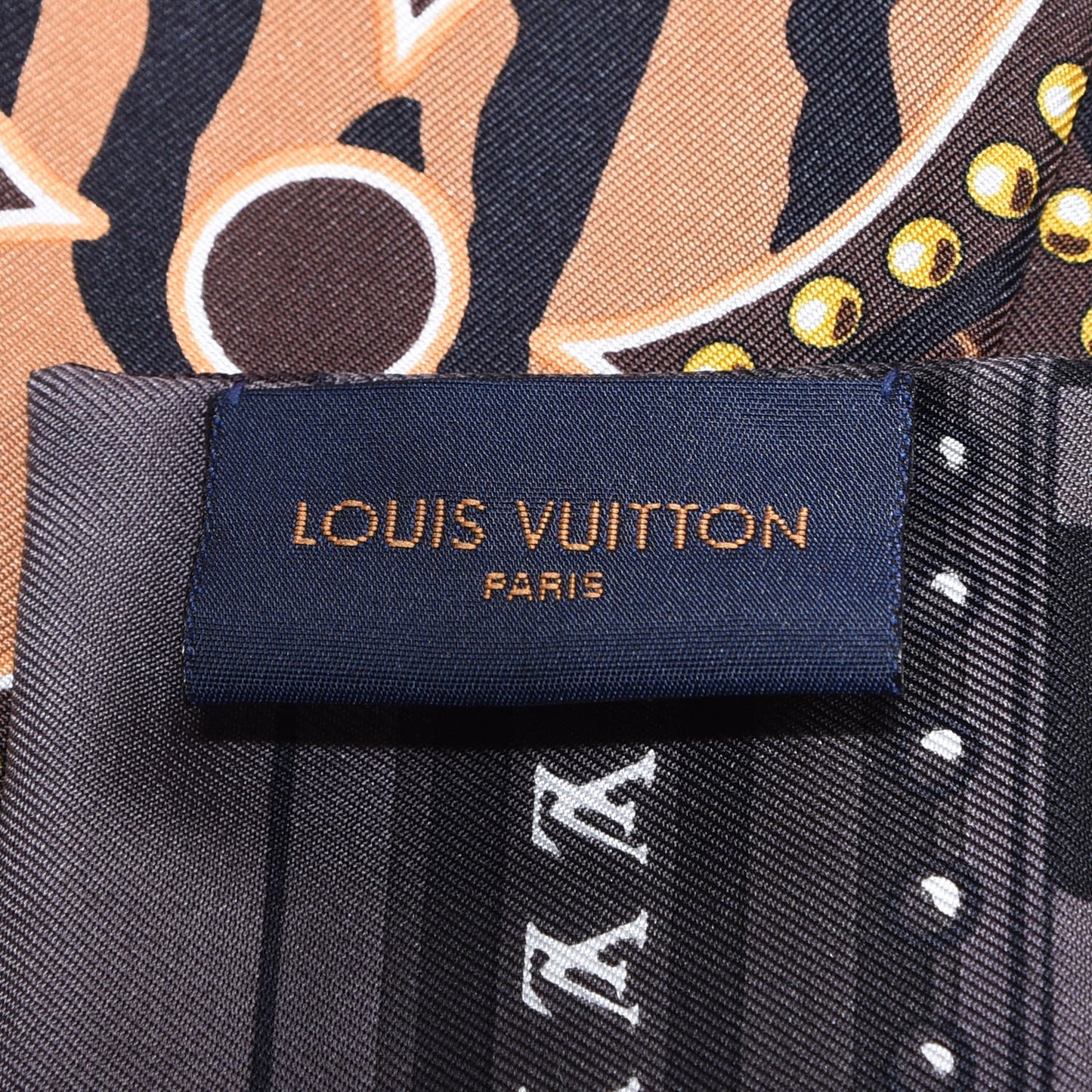 Silk Monogram LV World Bandeau Brown