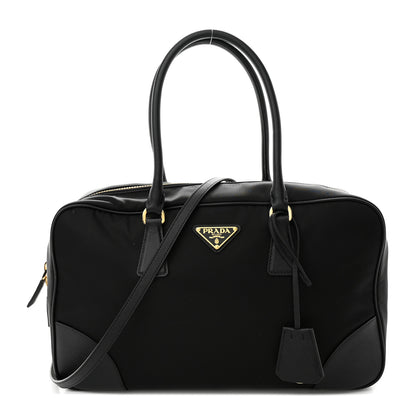 Prada Re-Nylon Saffiano Large Re-Edition 1978 Two Handle Bag Black 1 of 9