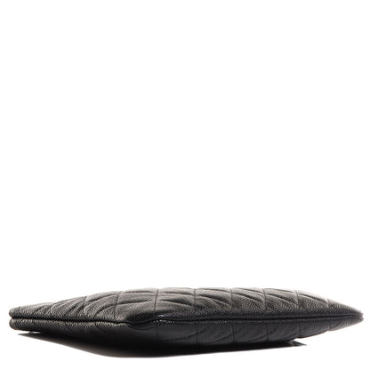 Chanel Caviar Quilted Medium Cosmetic Case Black 4 of 8