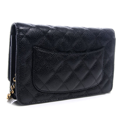 Chanel Caviar Quilted Wallet On Chain WOC Black 3 of 9