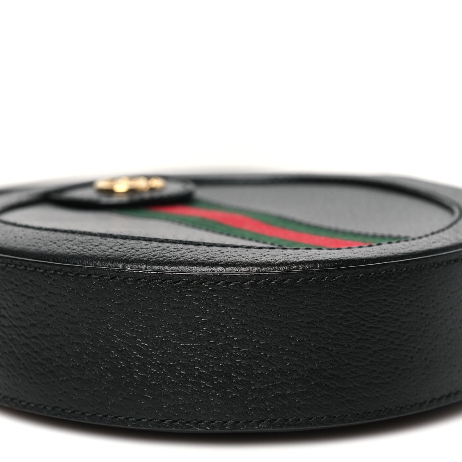 Gucci Grained Calfskin Web Mini Ophidia Round Shoulder Bag Black 10 of 10