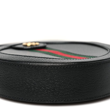 Gucci Grained Calfskin Web Mini Ophidia Round Shoulder Bag Black 10 of 10