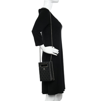 Chanel Caviar Quilted Evening Box Bag Black 2 of 11