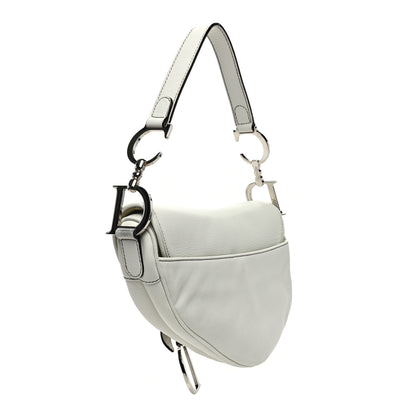 Christian Dior Calfskin Saddle Bag White 2 of 13