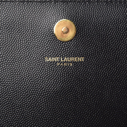 Saint Laurent Grain De Poudre Classic Monogram Kate Clutch Black 6 of 10