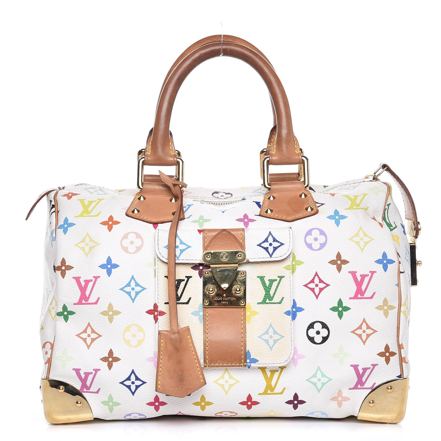 Louis Vuitton Monogram Multicolor Speedy 30 White 1 of 16