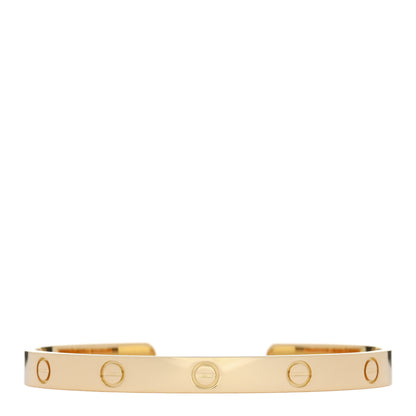 Cartier 18K Yellow Gold LOVE Cuff Bracelet 19 1 of 4