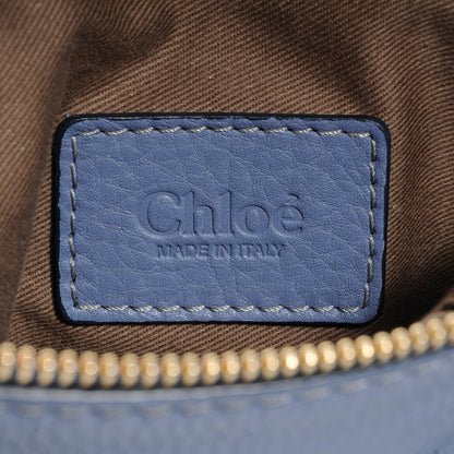 Chloe Grained Calfskin Mini Marcie Satchel Street Blue 6 of 8