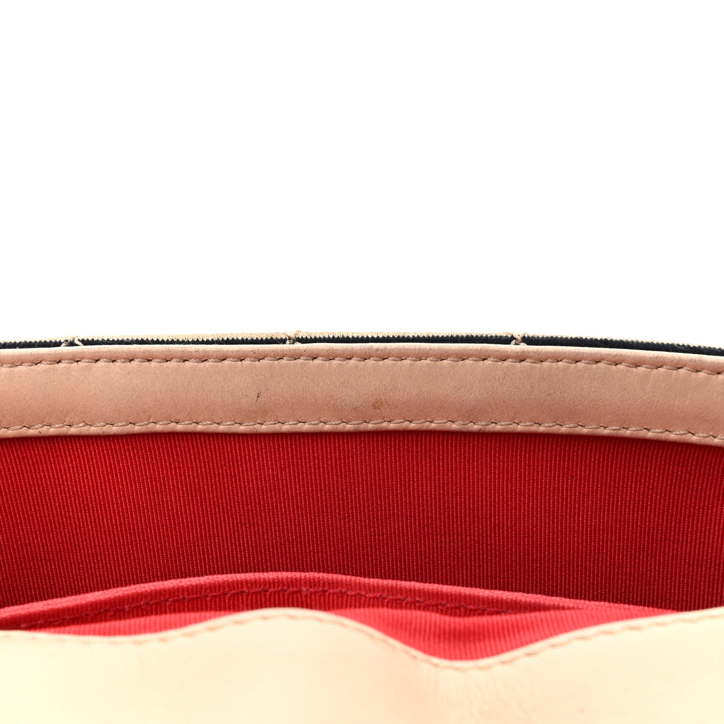 Jersey Quilted Small Coco Sailor Flap Beige Navy