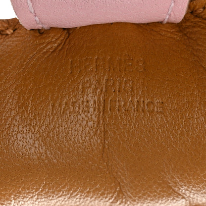 Hermes Milo Lambskin Grigri Rodeo Horse Bag Charm PM Sesame Malachite Rose Sakura 3 of 5