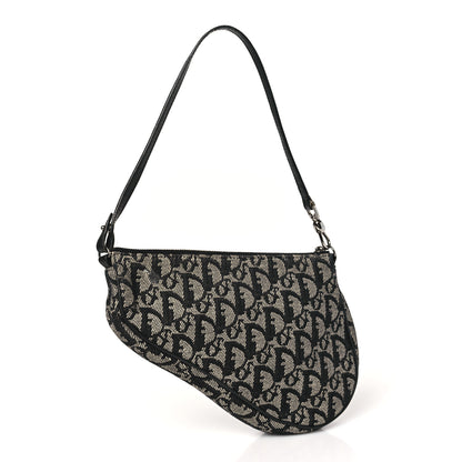 Christian Dior Monogram Mini Saddle Pochette Black 3 of 15