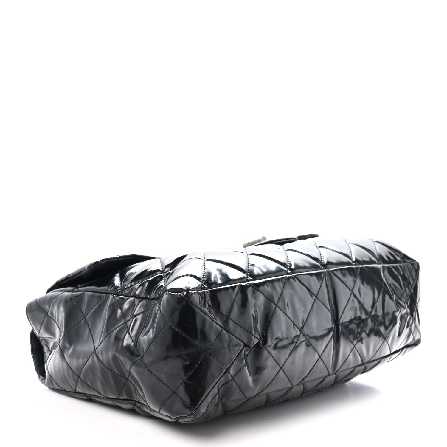 Chanel Vinyl Quilted XXL Reissue Flap Black 4 of 10