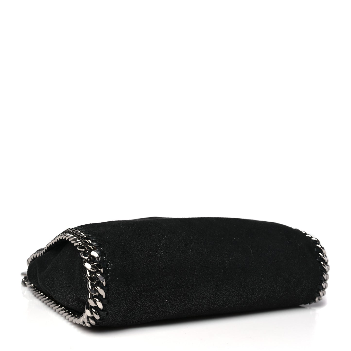 Shaggy Deer Mini Falabella Fold Over Tote Black