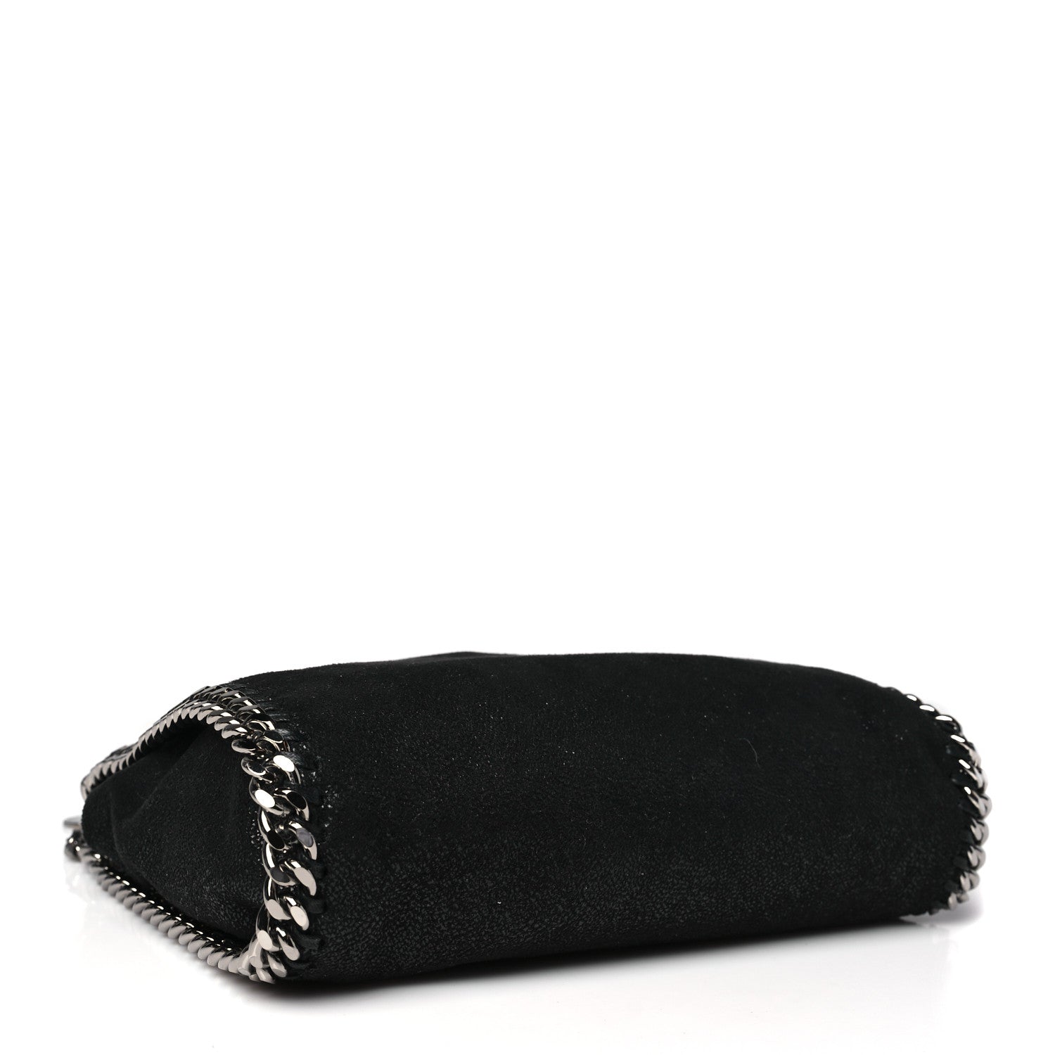 Stella McCartney Shaggy Deer Mini Falabella Fold Over Tote Black 4 of 10