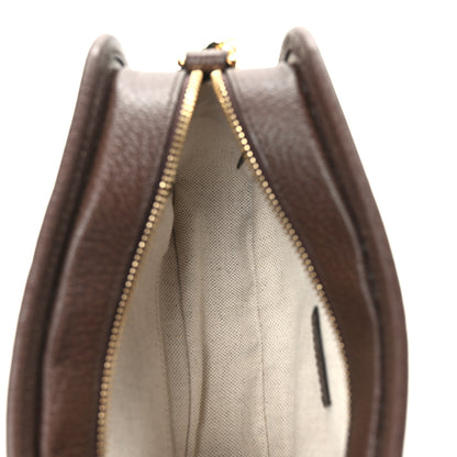 Gucci Monogram Jumbo GG Textured Dollar Calfskin Web Mini Crossbody Bag Camel Ebony New Acero 16 of 16