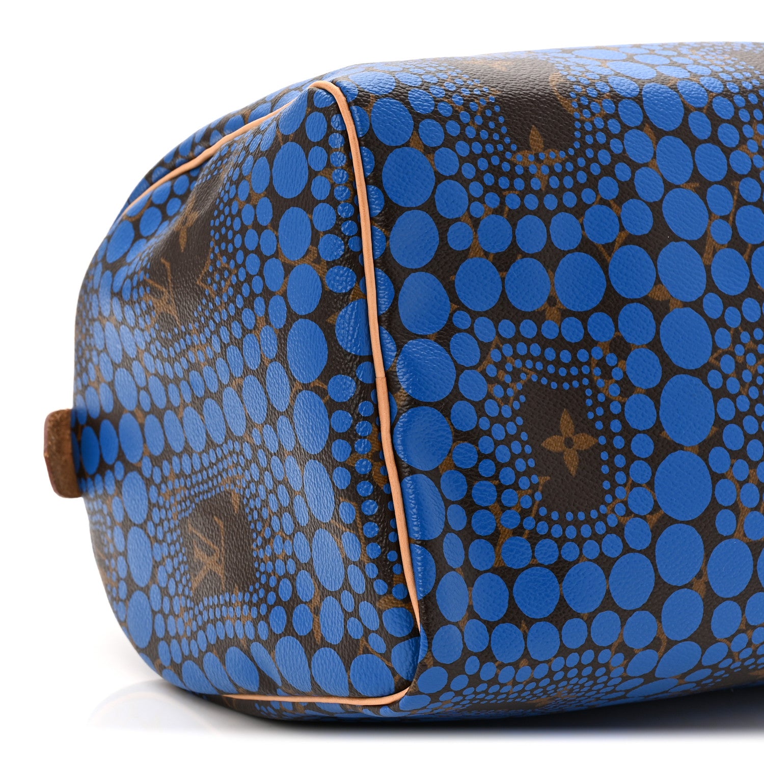 Louis Vuitton Monogram Kusama Town Speedy 30 Blue 9 of 10