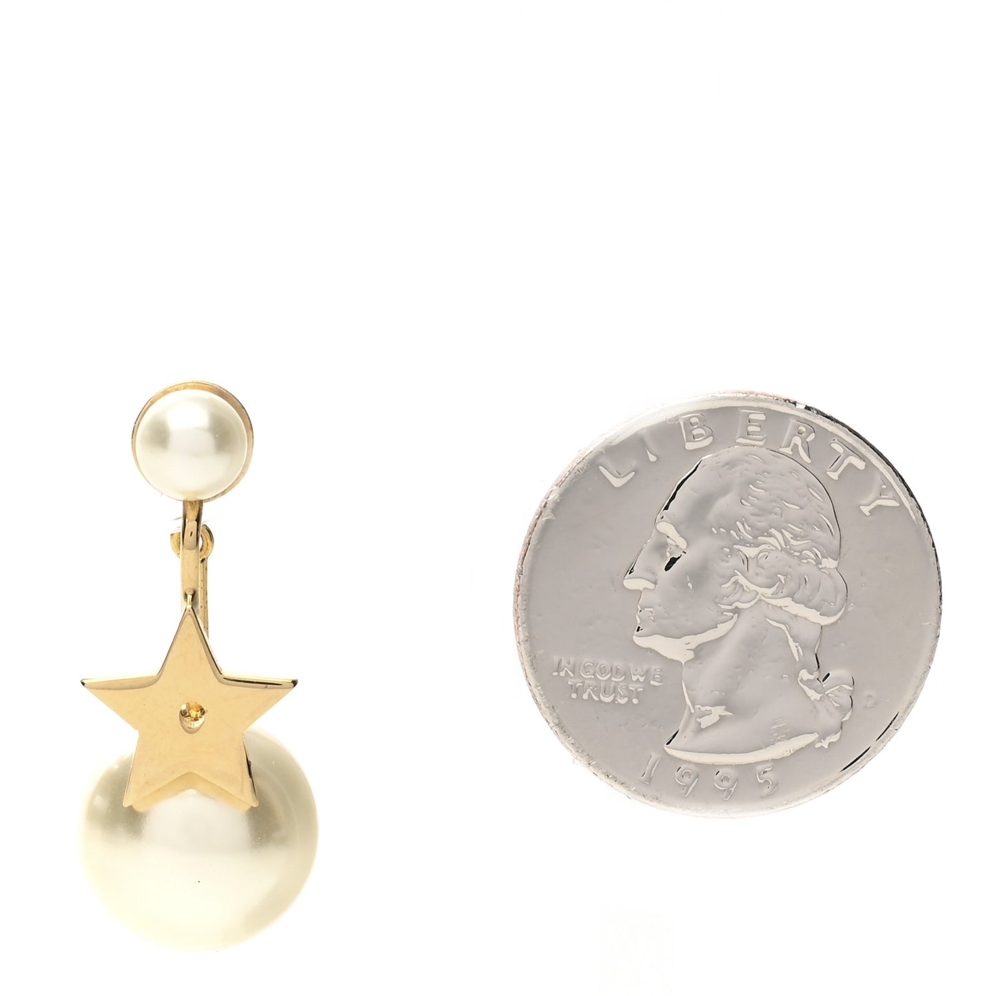 Pearl My ABCDior Tribales Etoile Earring Gold