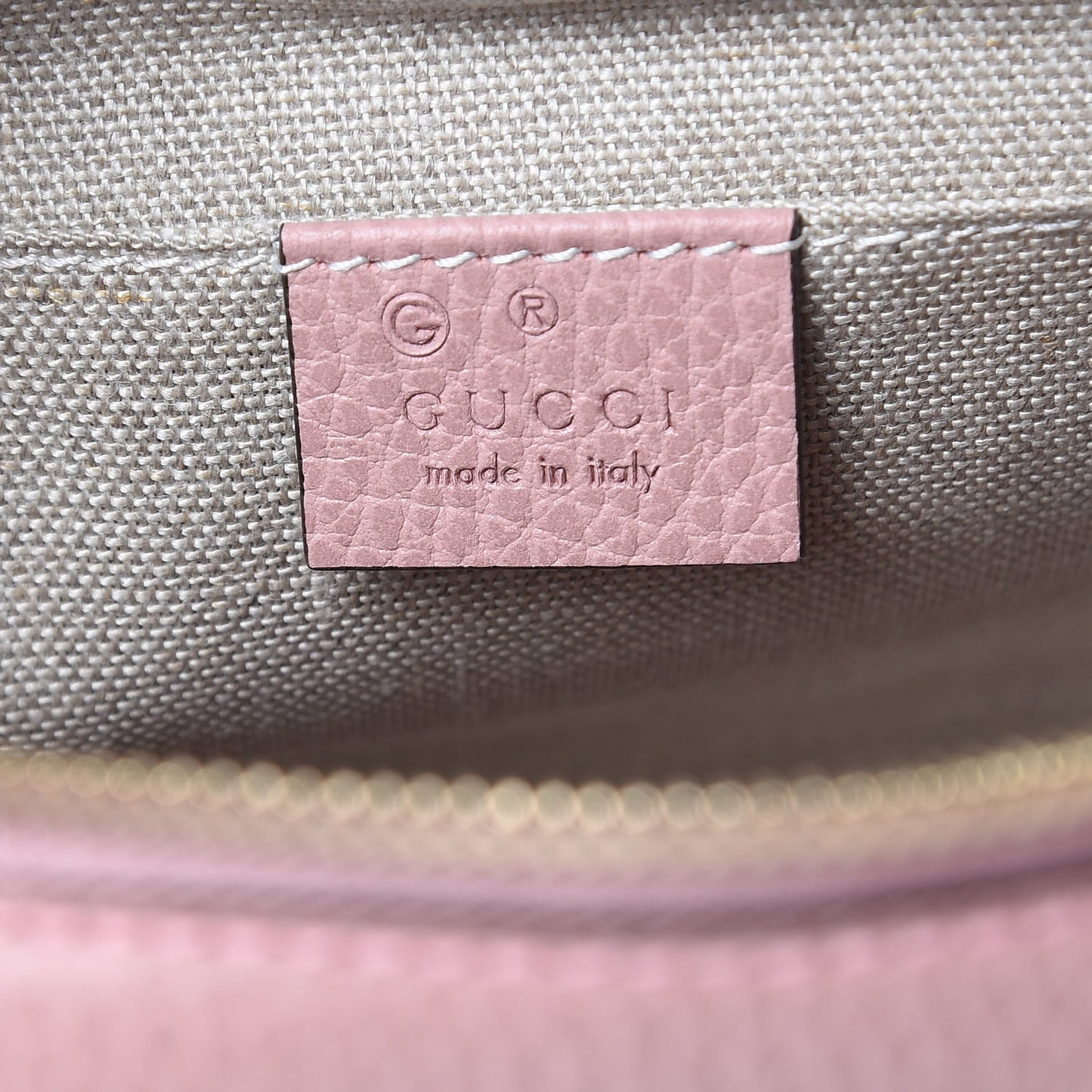 Monogram Mini Bree Messenger Bag Beige Soft Pink