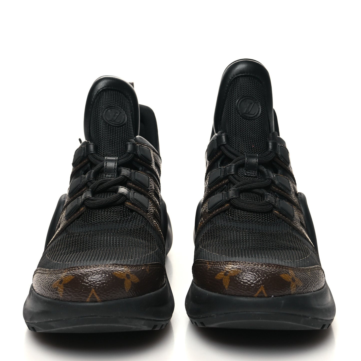 Calfskin Patent Monogram LV Archlight Sneakers 39 Black
