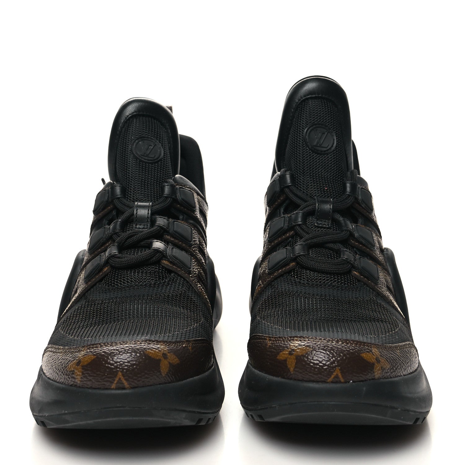 Louis Vuitton Calfskin Patent Monogram LV Archlight Sneakers 39 Black 2 of 8