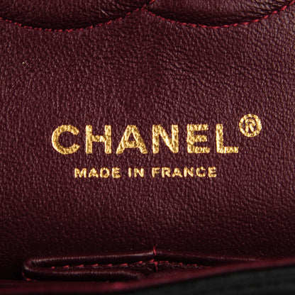 Chanel Lambskin Quilted Medium Double Flap Black 8 of 9