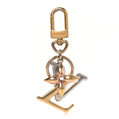 Louis Vuitton New Wave Bag Charm Key Holder Yellow Pink White Gold 1 of 4