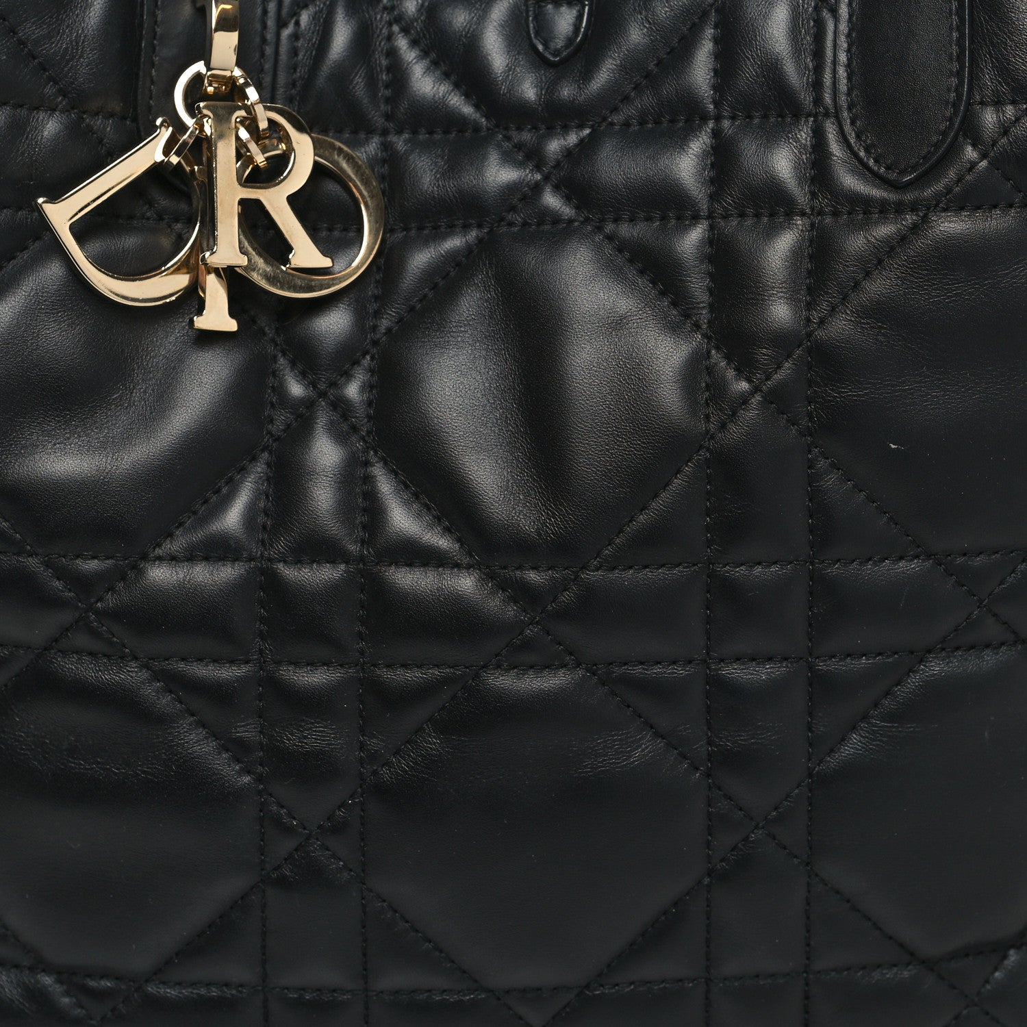 Christian Dior Calfskin Macrocannage Large Toujours Black 8 of 12