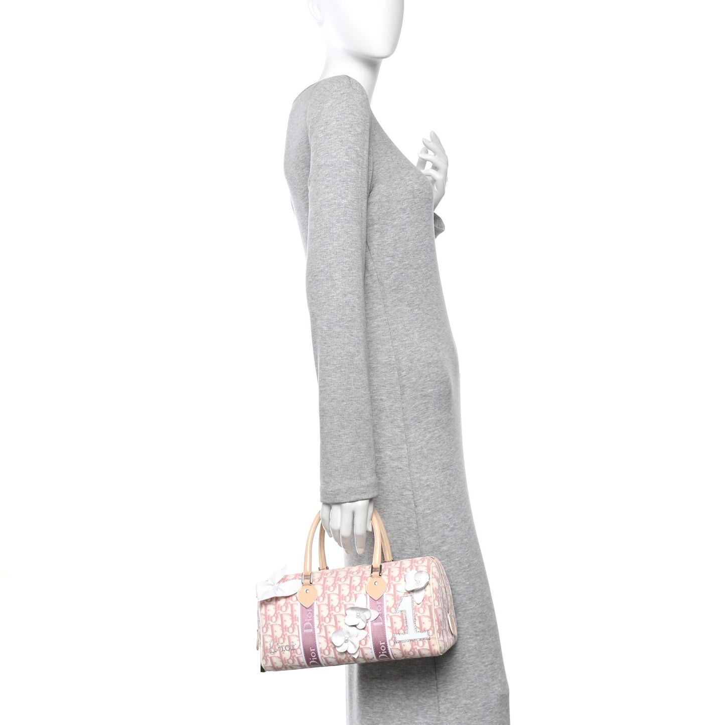 Monogram Girly Boston Pink Pink