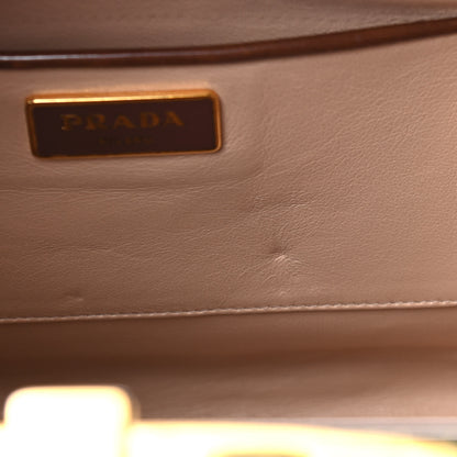 Prada Spazzolato Pyramid Bag Tabacco Fume 5 of 5