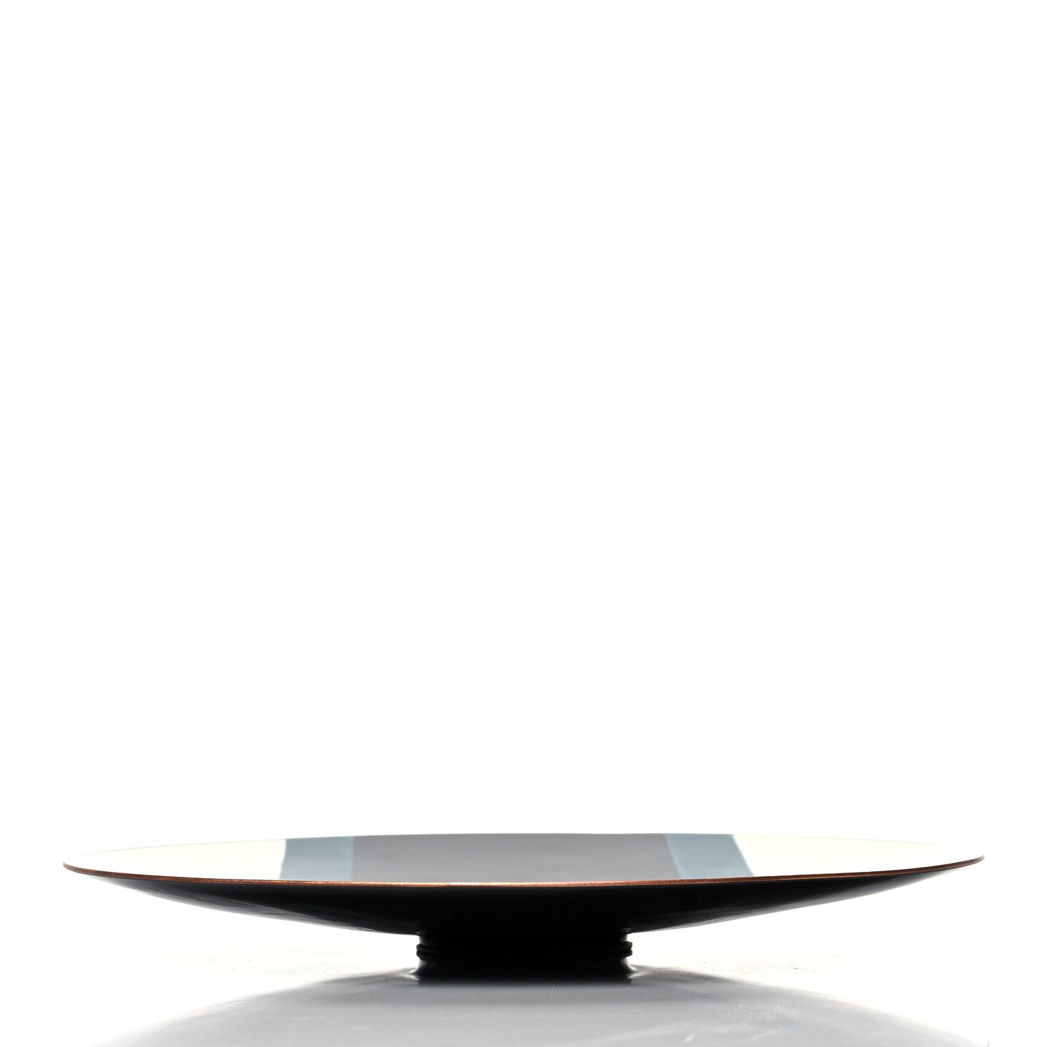 Hermes Enameled Copper Sialk Round Centerpiece Encre 4 of 5