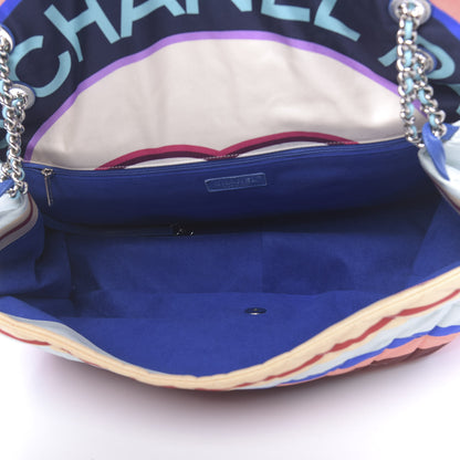 Chanel Fabric Quilted Printed XXL Flap Multicolor 5 of 10