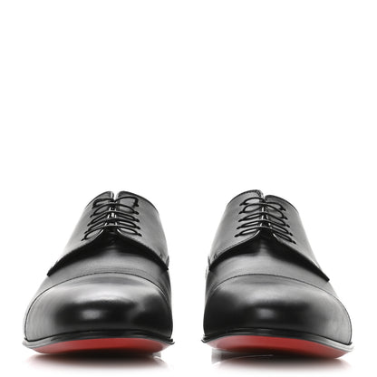 Christian Louboutin Calfskin Mens Surcity Flat Derby Oxford 42 Black 3 of 8