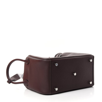 Hermes Taurillon Clemence Lindy 26 Rouge Sellier 4 of 10