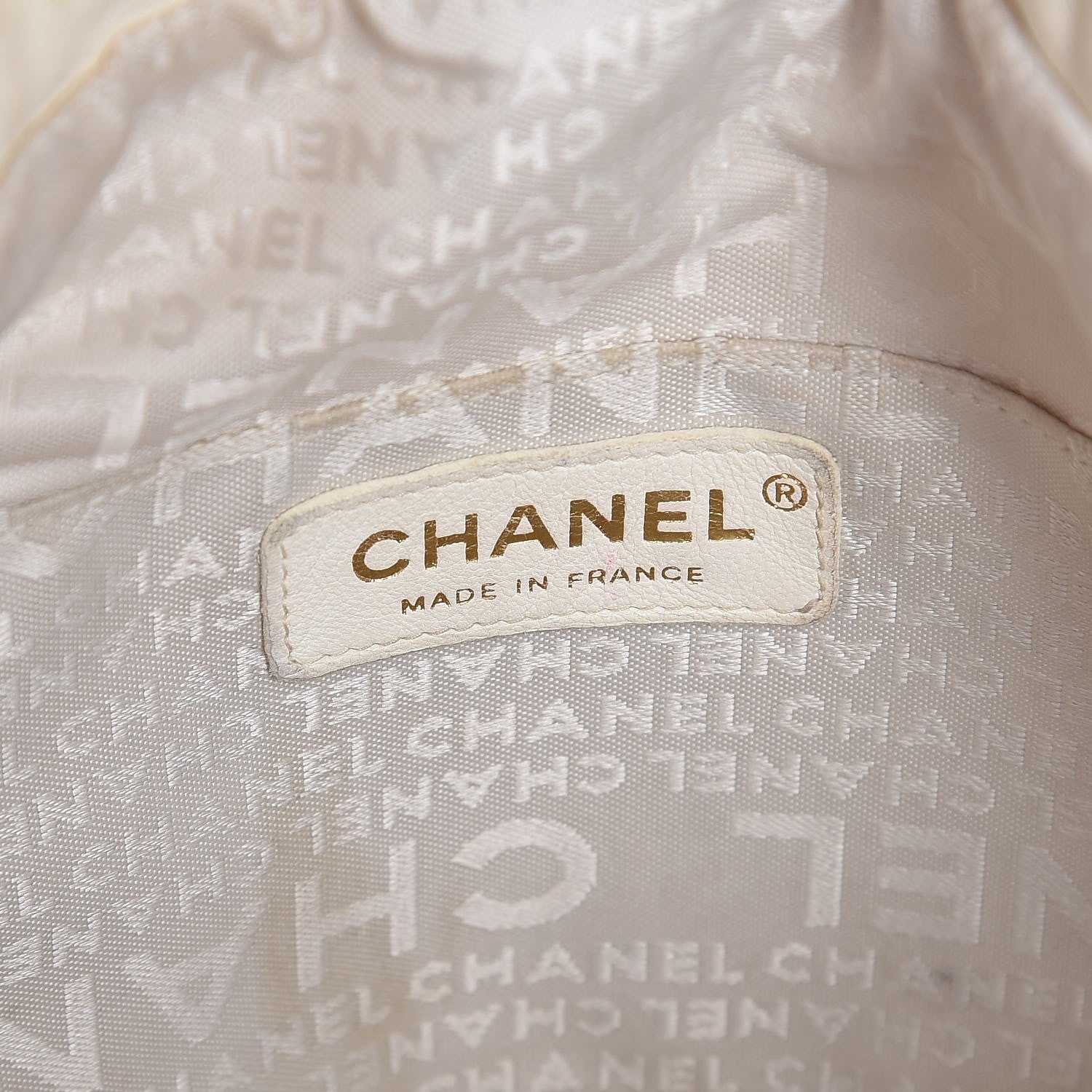 Chanel Lambskin Stitched Camellia Shoulder Bag White 6 of 14