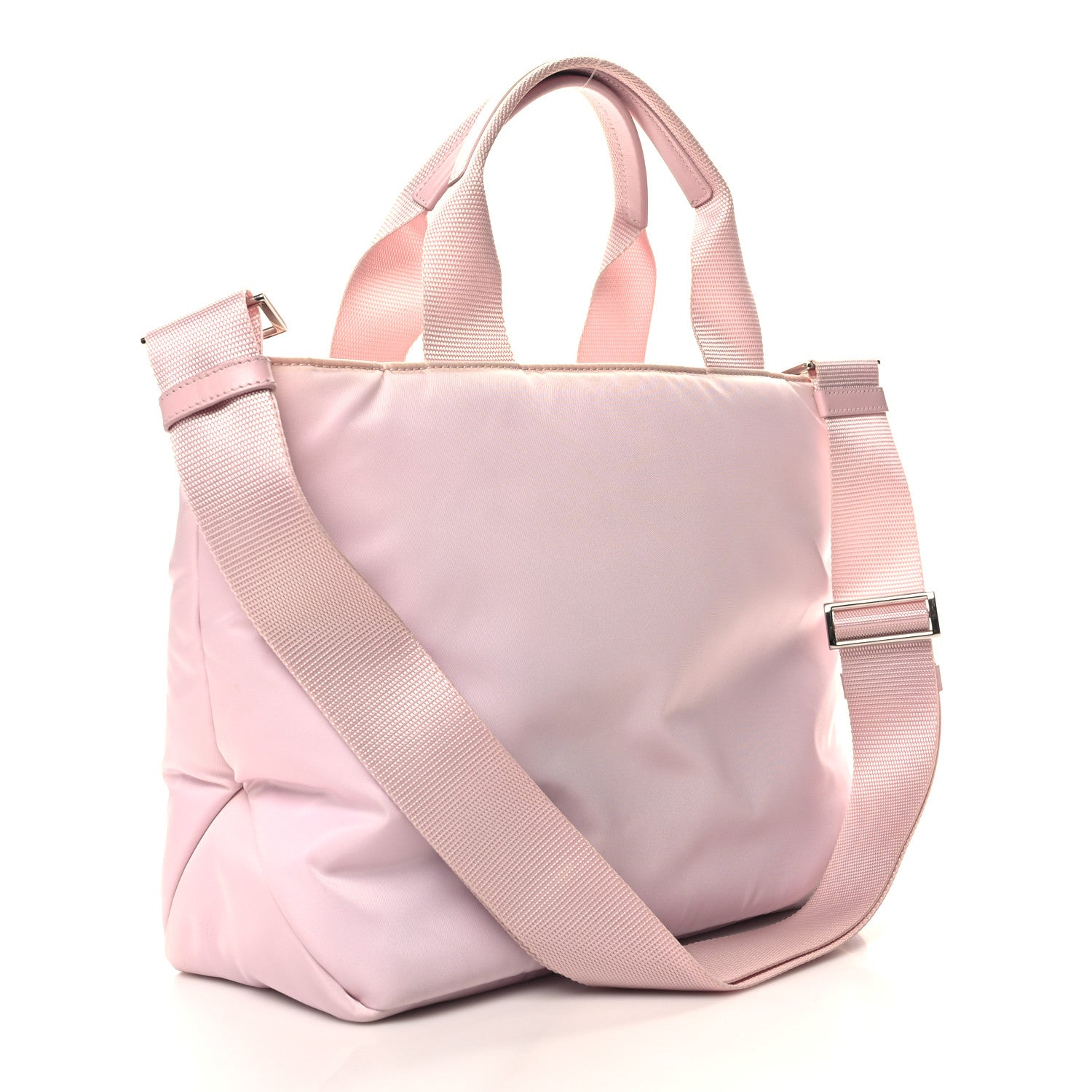 Prada Nylon Front Pocket Bag Pink 3 of 10