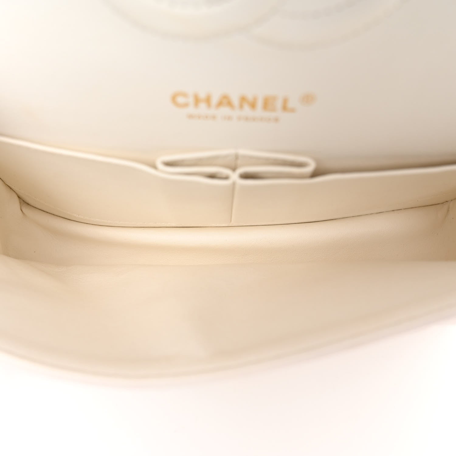 Chanel Caviar Quilted Medium Double Flap White 5 of 11