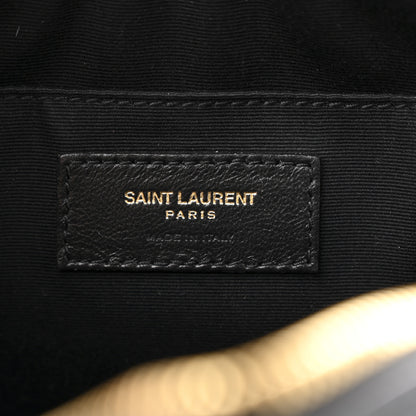 Saint Laurent Calfskin Matelasse Monogram Lou Camera Bag Black 6 of 12