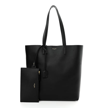 Saint Laurent Calfskin North-South Shopping Tote Black 3 of 11