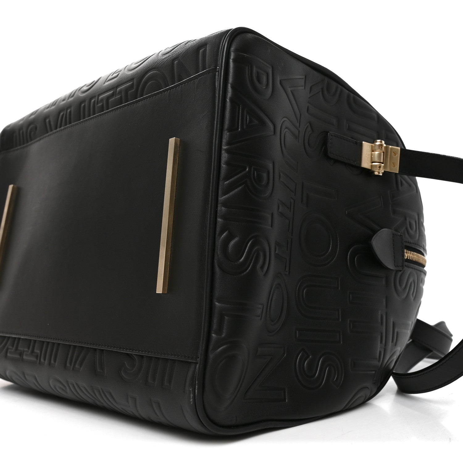 Louis Vuitton Calfskin Embossed Speedy Cube 30 Black 9 of 9
