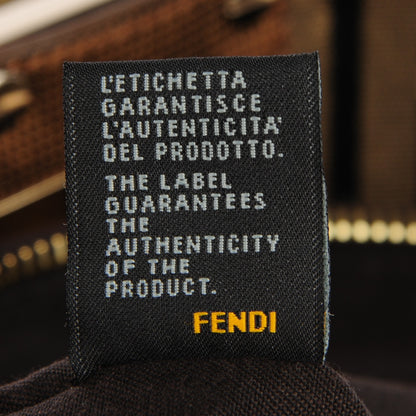 Fendi Metallic Lurex Zucca Mia Tote Bronze 7 of 8
