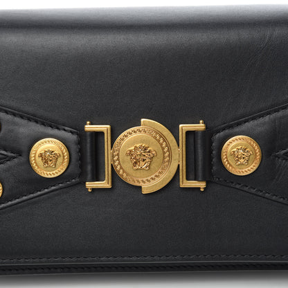 Versace Calfskin Medallion Tribute Crossbody Black 8 of 10
